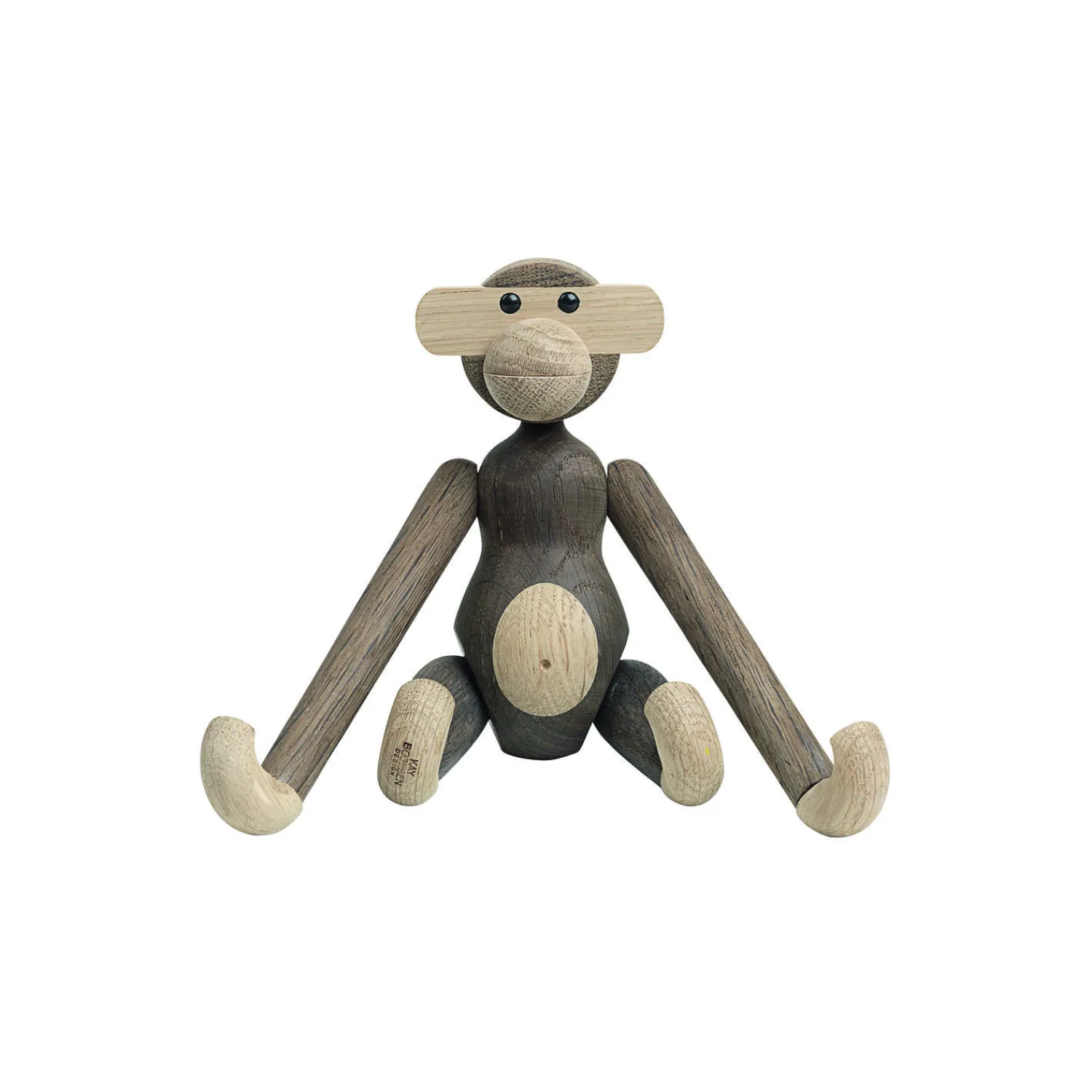 Kay Bojesen Denmark Figurer & Glaskunst-Abe lille, eg/røget eg