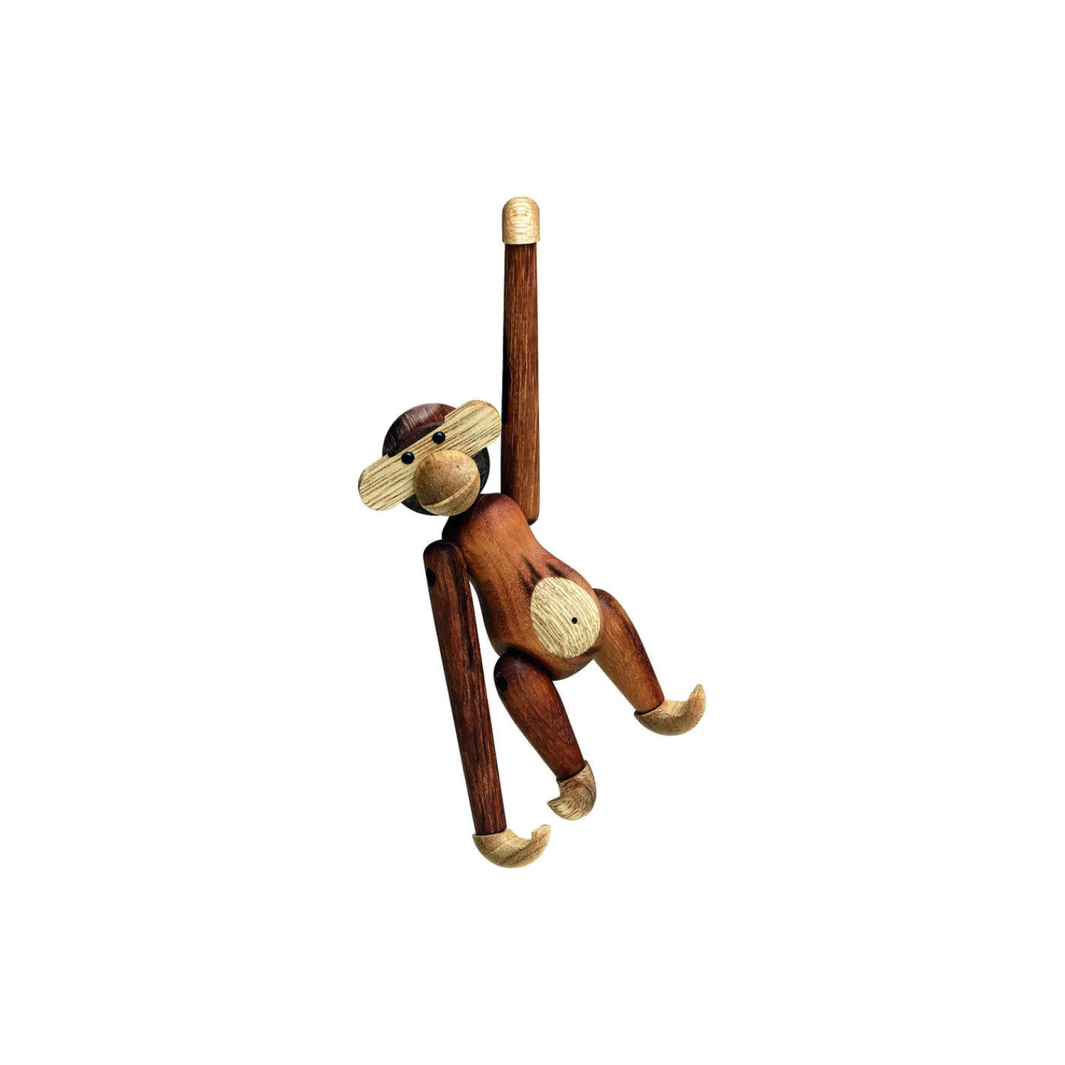 Kay Bojesen Denmark Figurer & Glaskunst-Abe lille, teak/limba