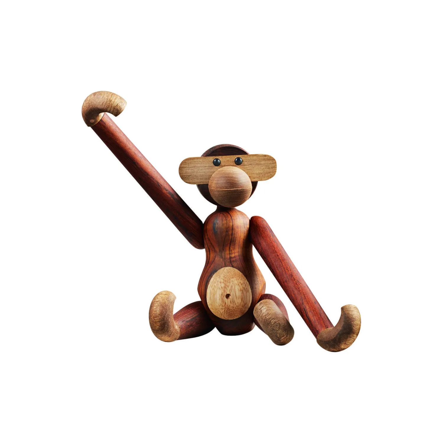 Kay Bojesen Denmark Figurer & Glaskunst-Abe mellem, teak/limba