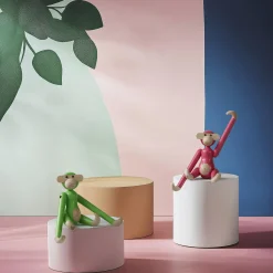 Kay Bojesen Denmark Figurer & Glaskunst-Abe mini, lys grøn