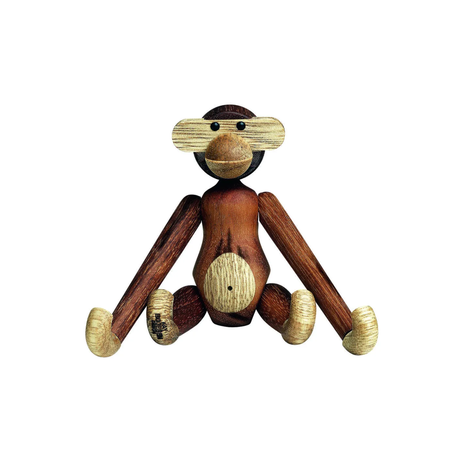 Kay Bojesen Denmark Figurer & Glaskunst-Abe mini, teak/limba