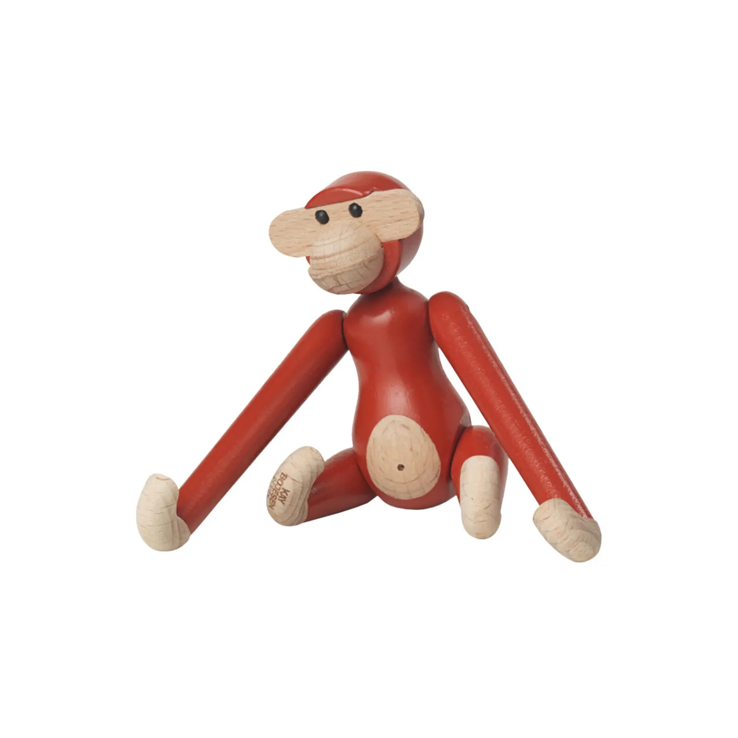 Kay Bojesen Denmark Figurer & Glaskunst-Abe mini, vintage rød