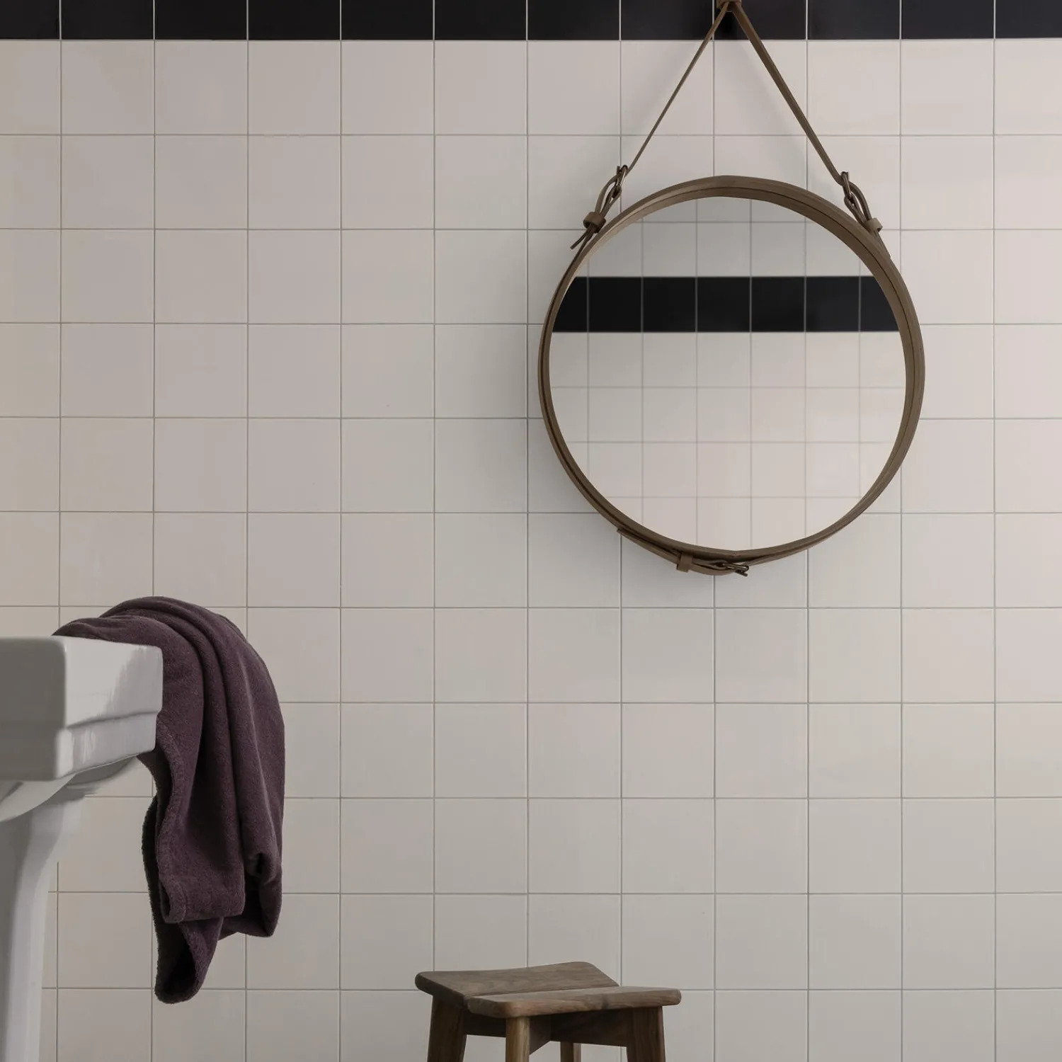 GUBI Vægspejle * Adnet Circular Wall Mirror, tan