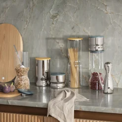 Georg Jensen Køkkenopbevaring-ALFREDO opbevaringsdåse mini 0,5 L, rustfrit stål/grøn