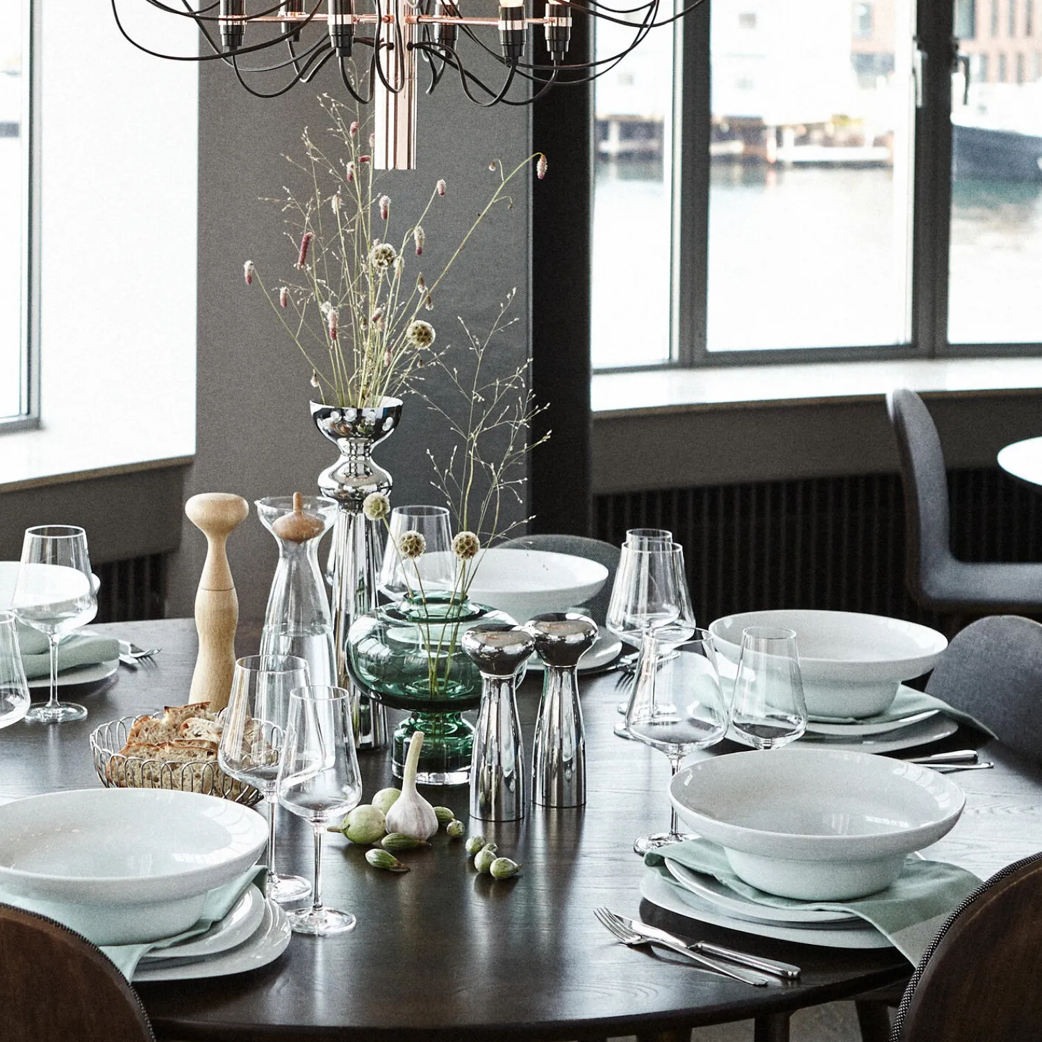 Georg Jensen Køkkenudstyr-Alfredo salt- og peberkværn