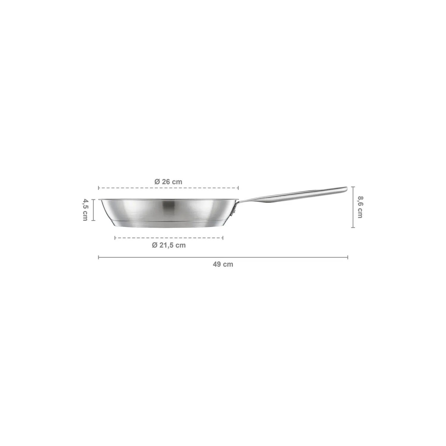 Fiskars Gryder & Pander * All Steel stegepande Ø 26 cm