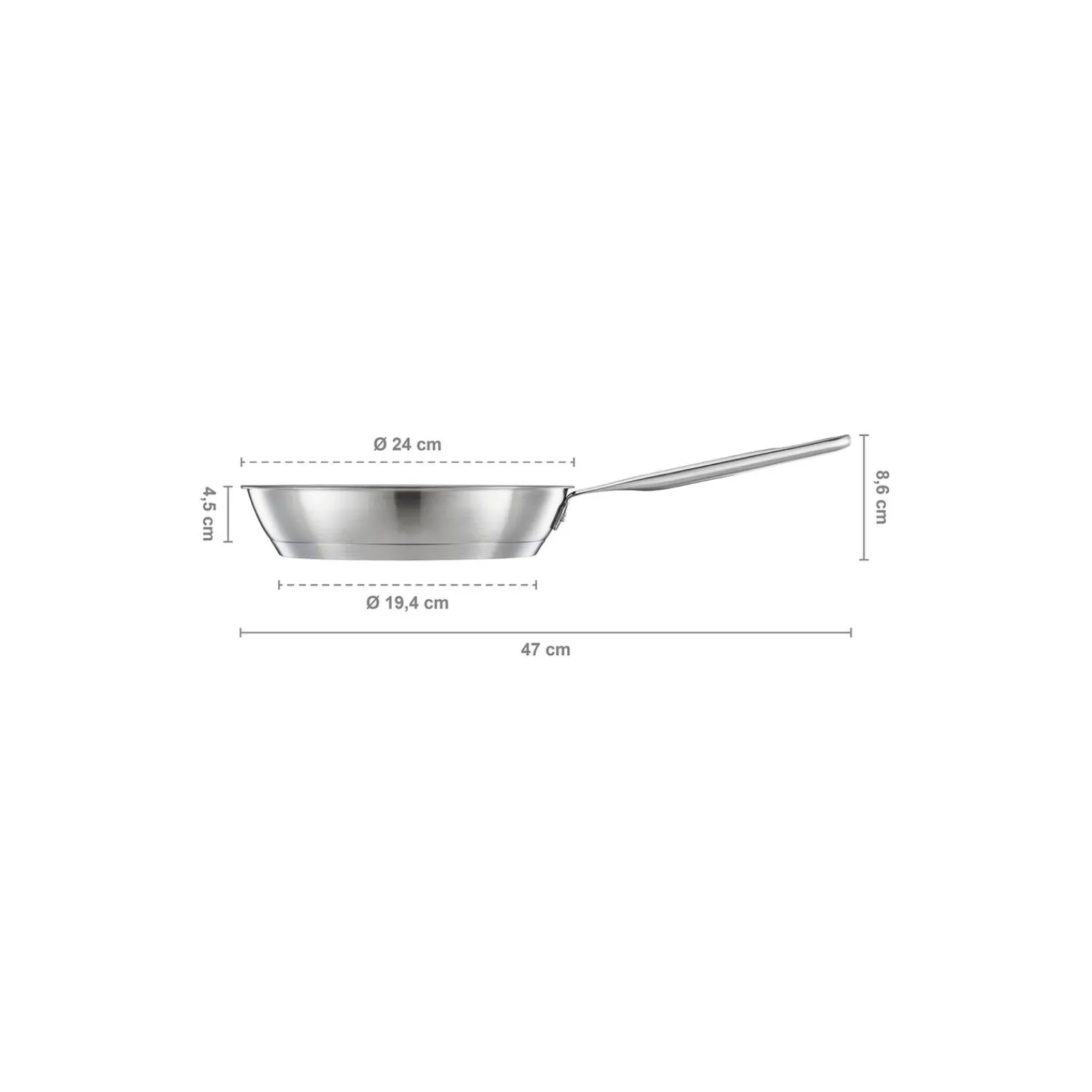 Fiskars Gryder & Pander-All Steel stegepande Ø 24 cm
