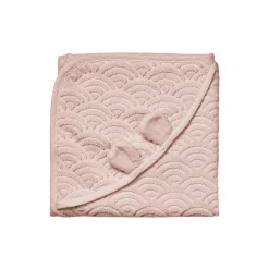 Børn Cam Cam Copenhagen Badeudstyr|Håndklæder * Baby håndklæde med hætte og ører, dusty rose