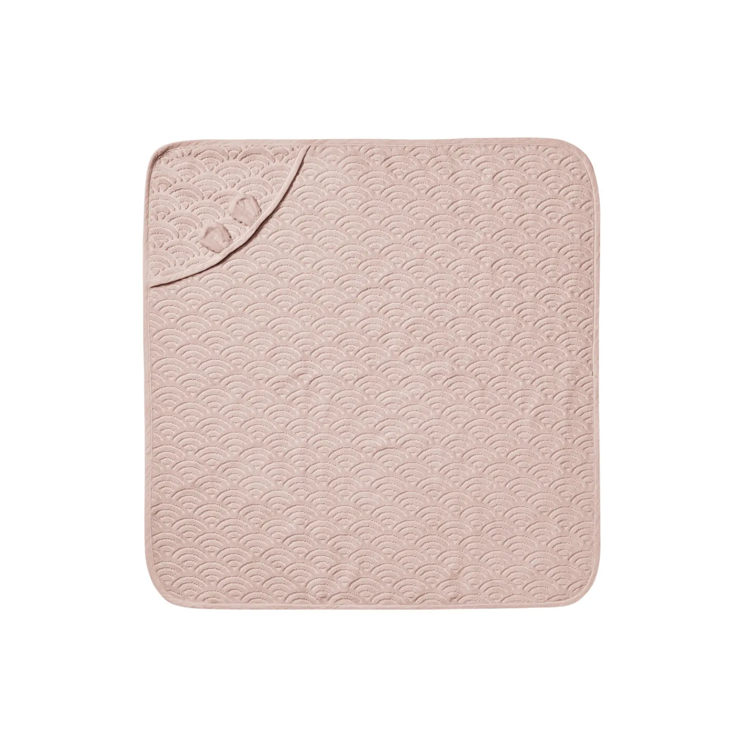 Børn Cam Cam Copenhagen Badeudstyr|Håndklæder * Baby håndklæde med hætte og ører, dusty rose