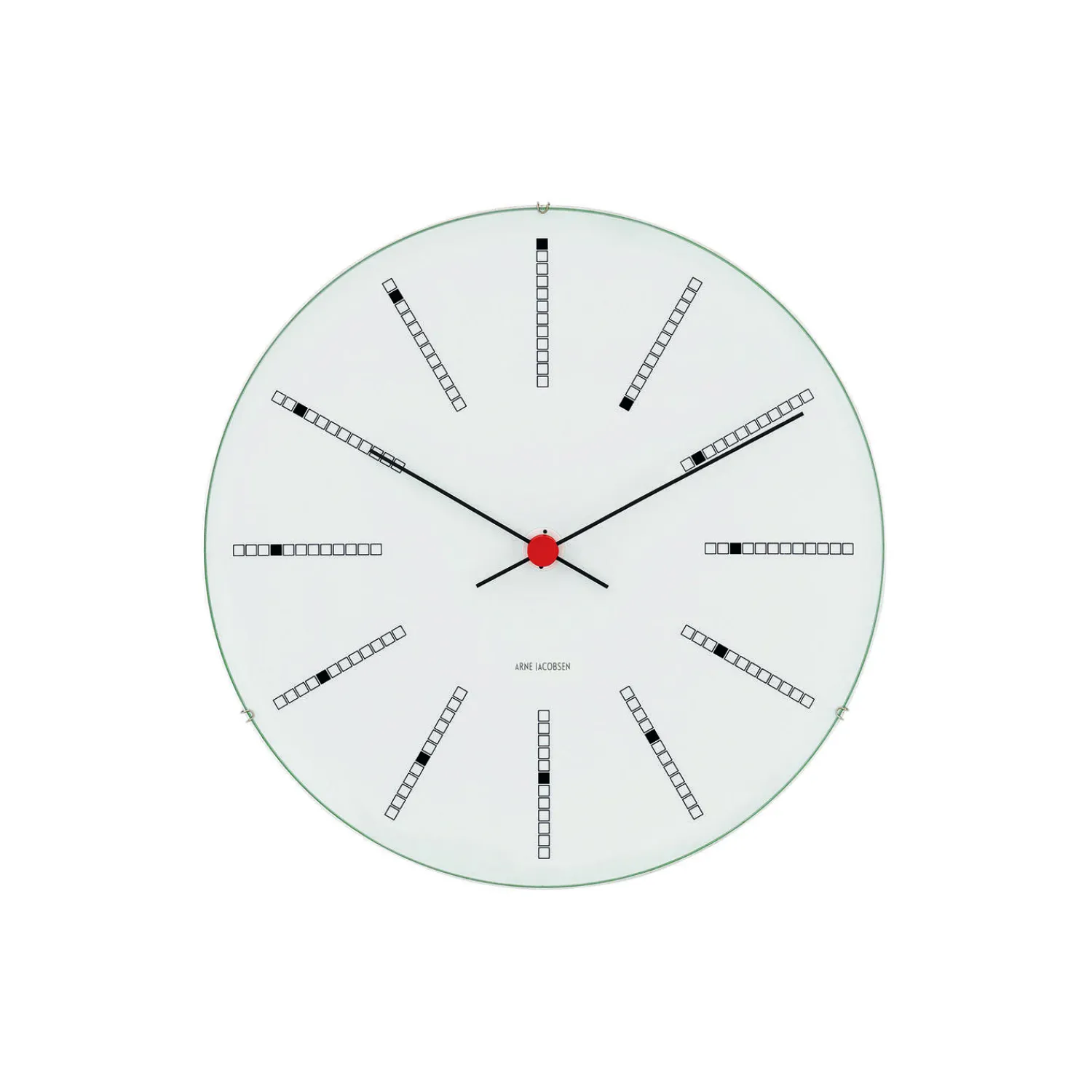 Arne Jacobsen Clocks Ure-Bankers vægur, hvid