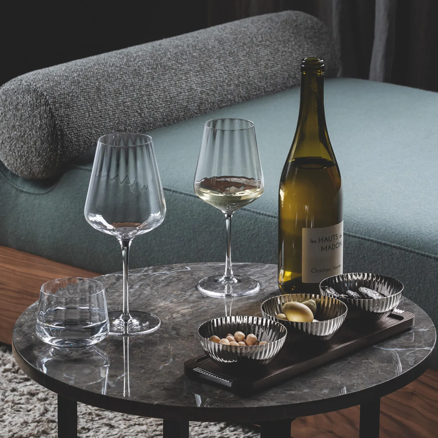 Georg Jensen Glas * Bernadotte hvidvinsglas 6 stk.