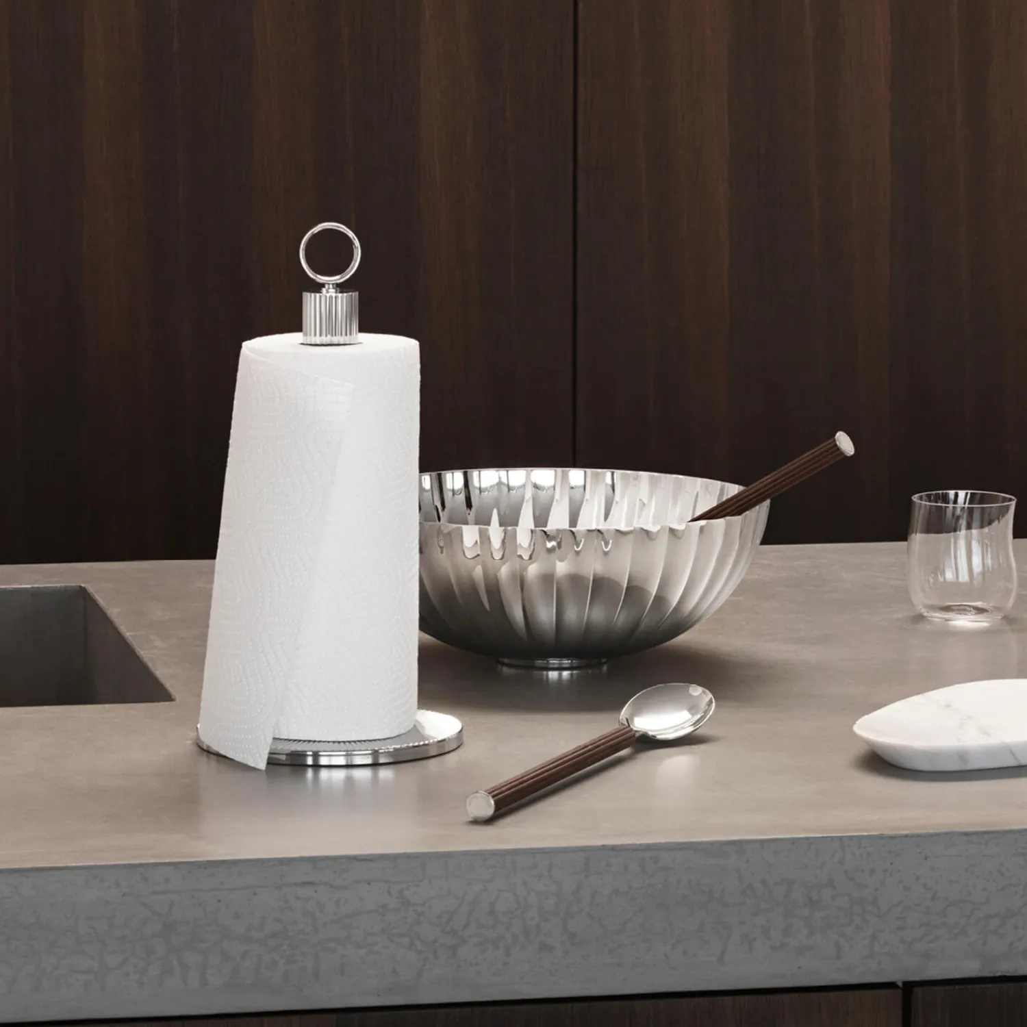 Georg Jensen Køkkenudstyr-Bernadotte Køkkenrulleholder