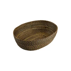 Pillivuyt Bakker & Kurve * Brødkurv oval, lys/mørk brun