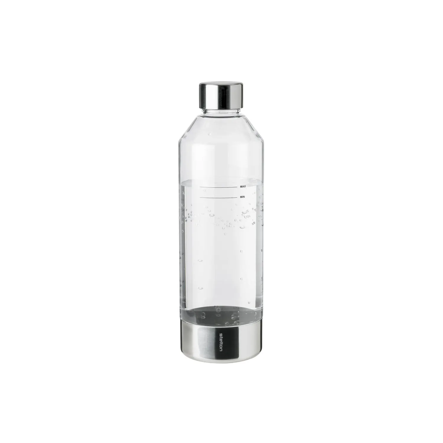 Stelton Køkkenmaskiner-Brus flaske til kulsyremaskine, clear/steel