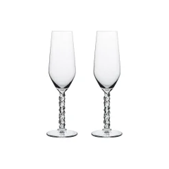 Orrefors Glas-Carat champagneglas 2 stk.