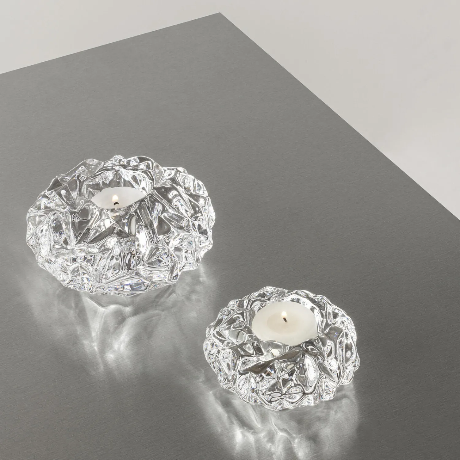 Orrefors Lysestager-Carat fyrfadsstage