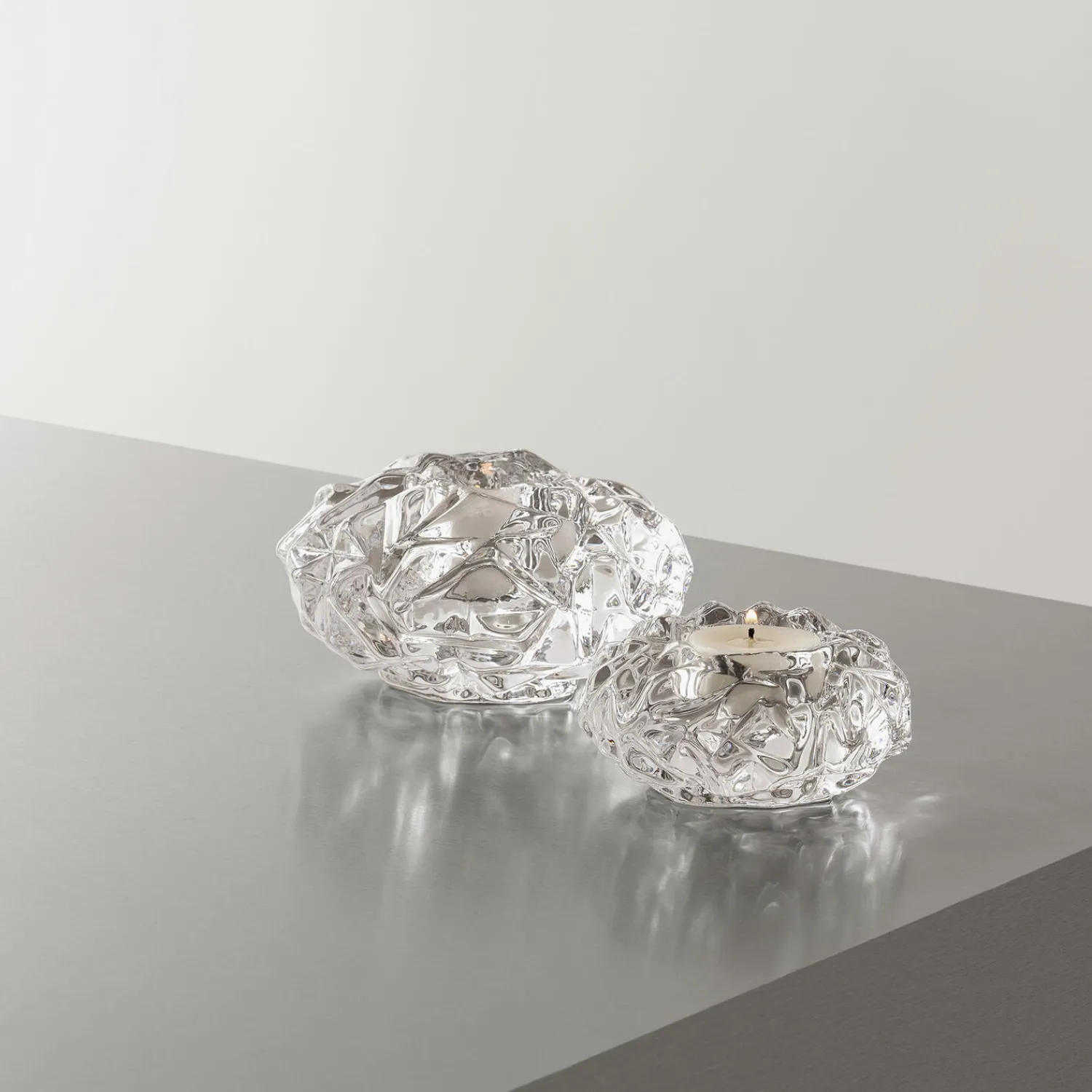 Orrefors Lysestager-Carat fyrfadsstage