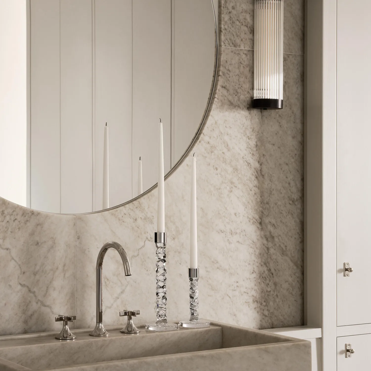 Orrefors Lysestager-Carat lysestage