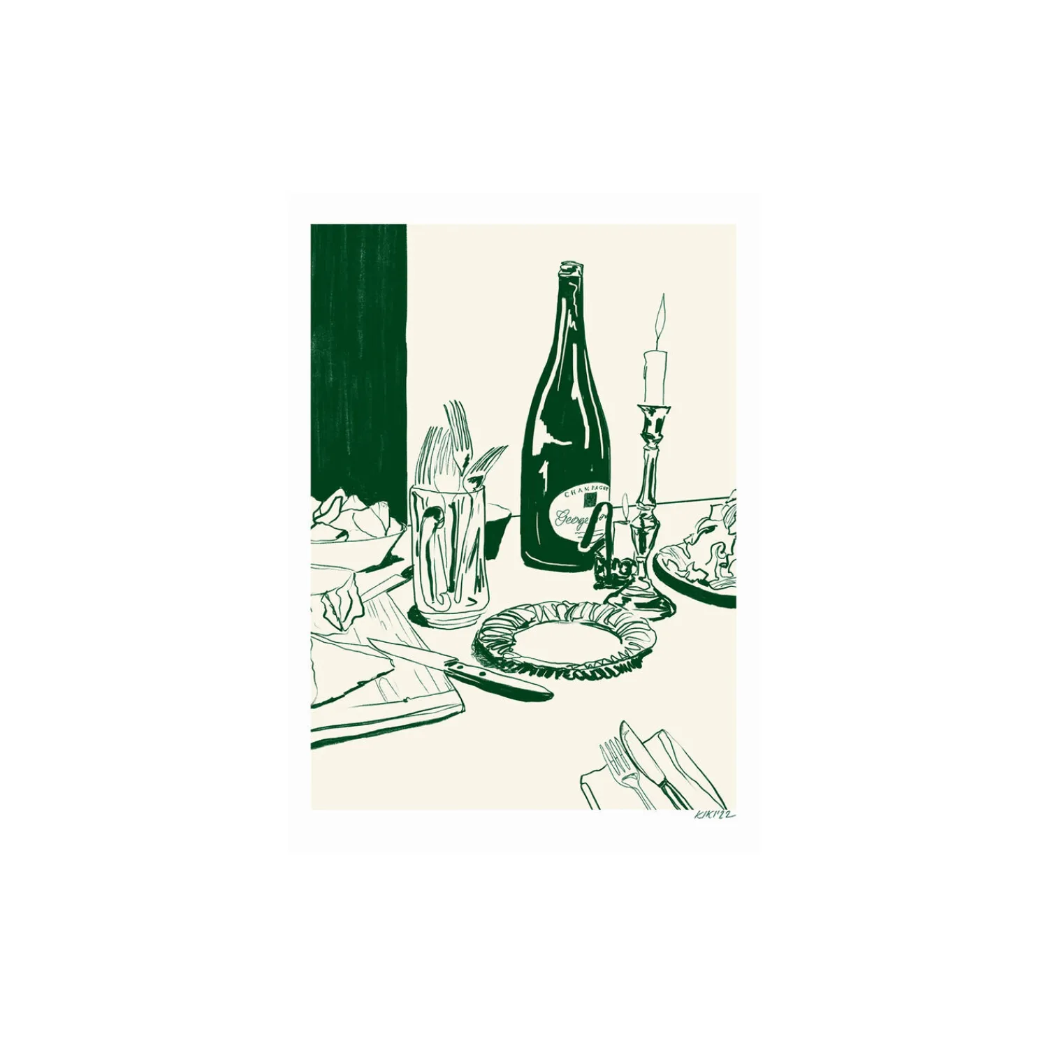 Peléton Plakater & Rammer * Champagne and chips
