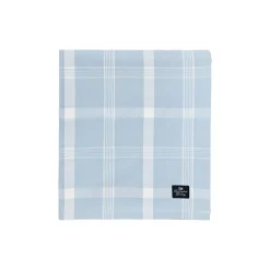 Lexington Bordtekstiler-Checked Recycled Cotton Oxford Tablecloth, blue/white
