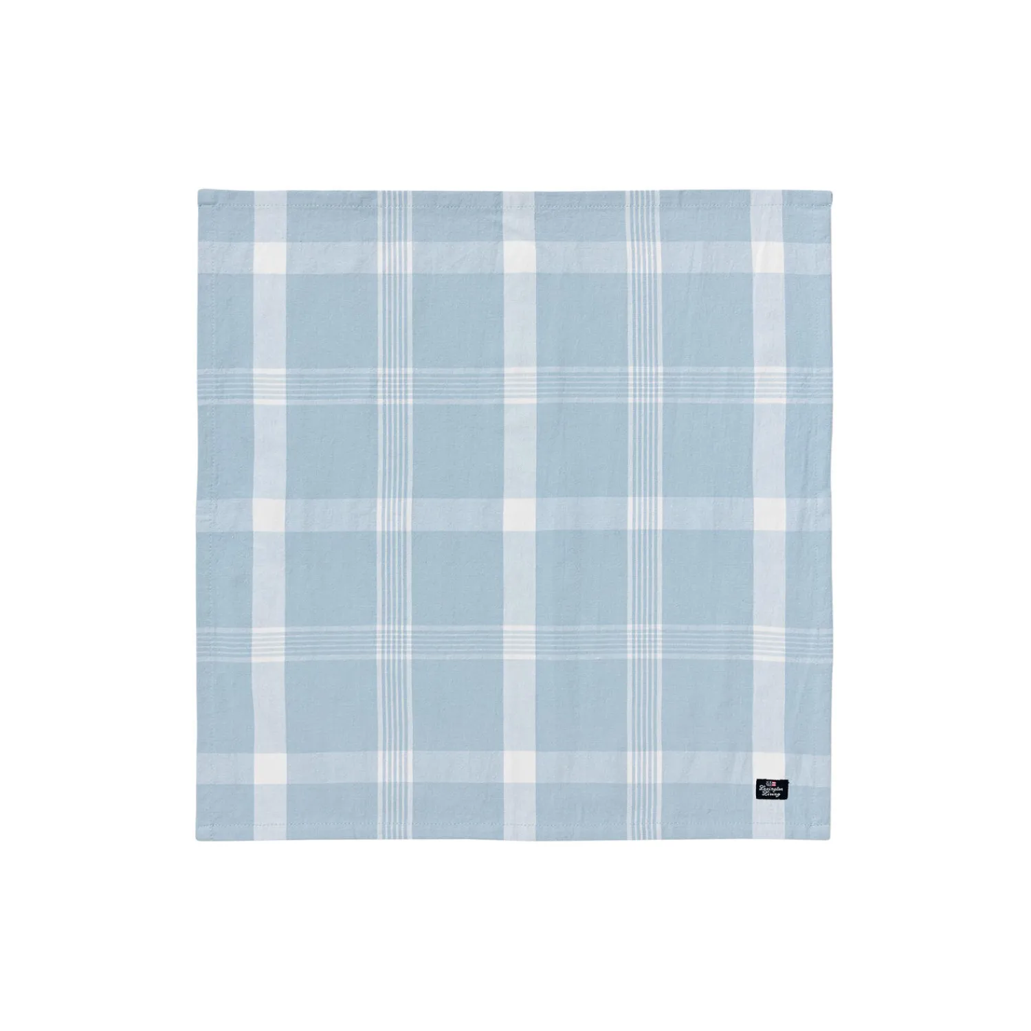 Lexington Bordtekstiler * Checked Recycled Cotton Oxford Napkin, blue/white