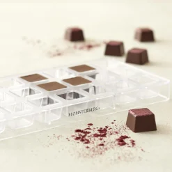 Blomsterbergs Køkkenudstyr-Chokoladeform firkant til 21 stk.