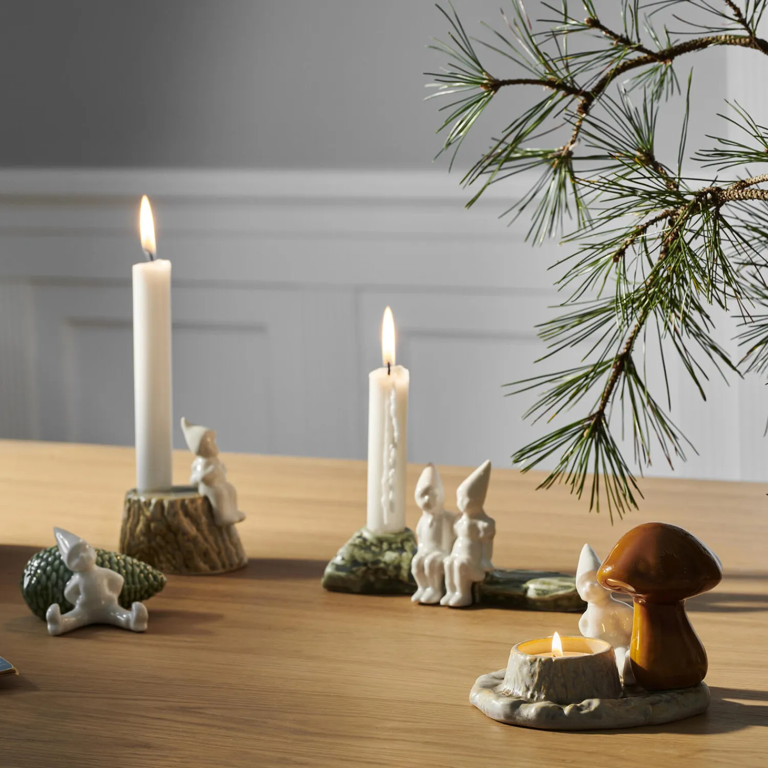 Kähler Lysestager-Christmas Tales julekram