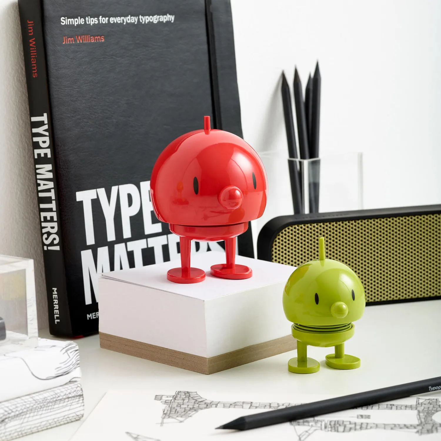 Hoptimist Figurer & Glaskunst-Classic Bumble, lime