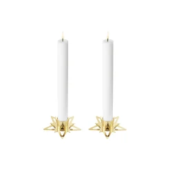 Georg Jensen Pynt-Classic Christmas stjernelyseholder til kertelys 2 stk