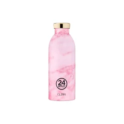 24Bottles To Go-Clima Termoflaske, pink marble