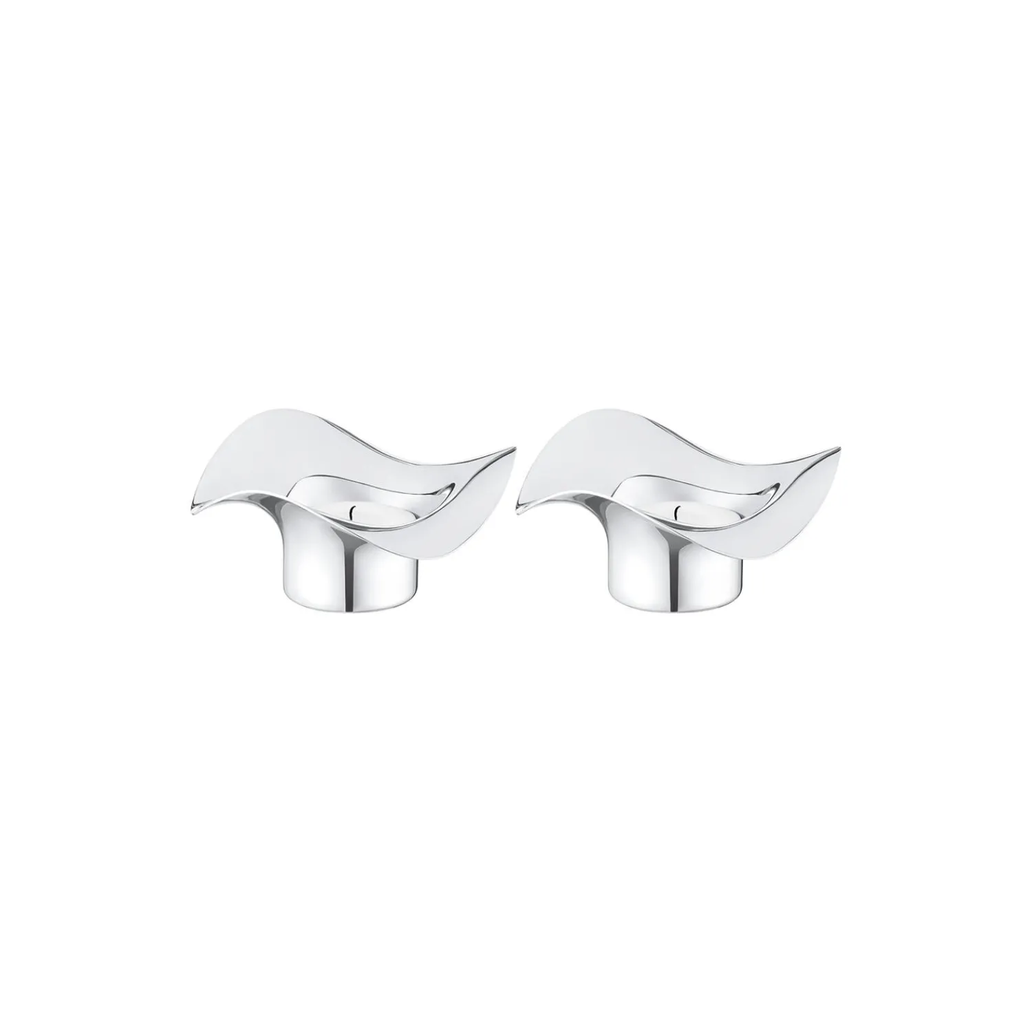 Georg Jensen Lysestager-Cobra fyrfadsstage 2 stk