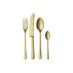 Georg Jensen Bestik-Copenhagen bestiksæt 4 dele, matte gold