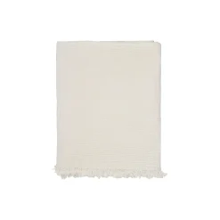 Aiayu Plaider-Cotton plaid, pure ecru