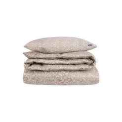 Lexington Sengetøj-Cotton Sateen Bed Set, stone/white/beige
