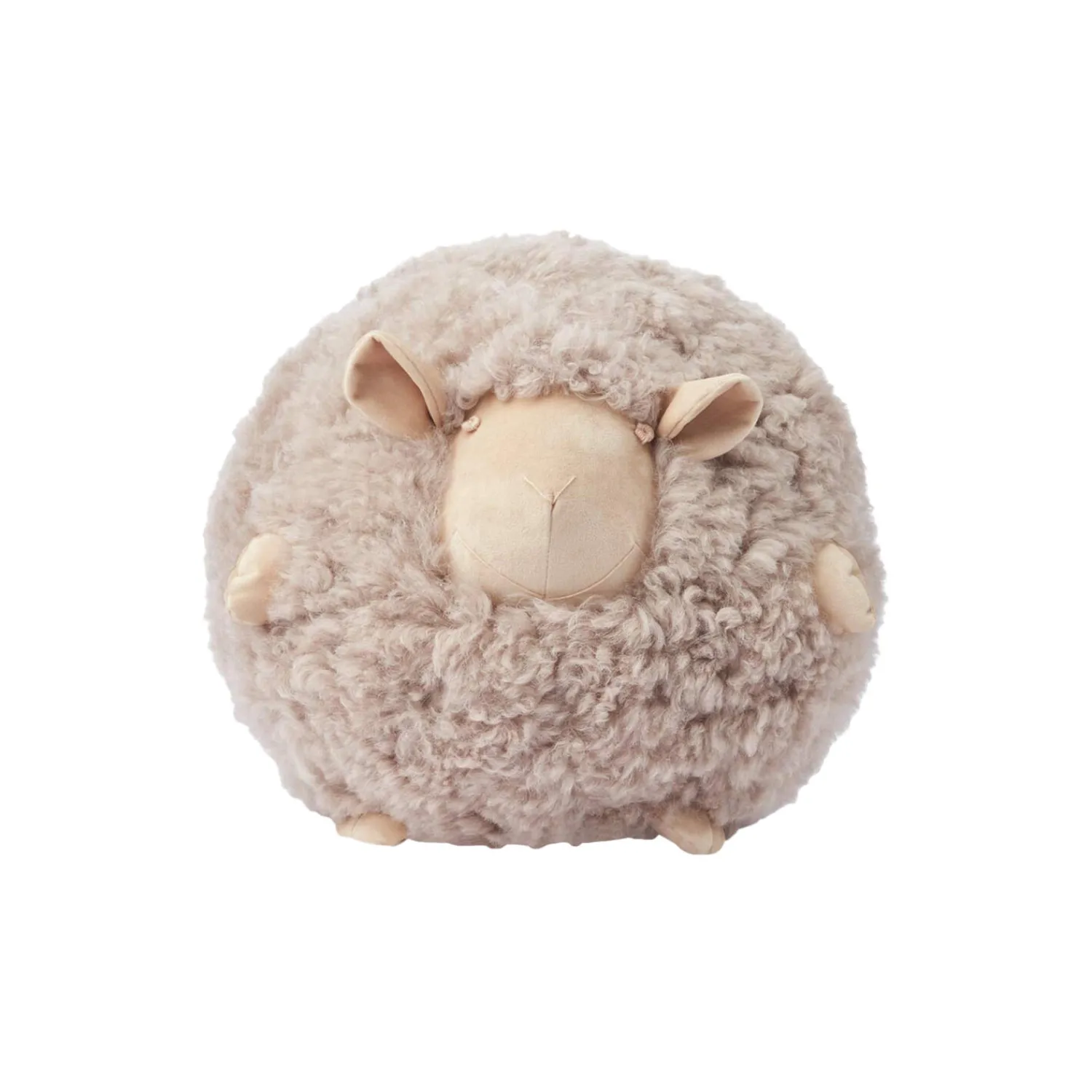 NATURES Collection Pyntepuder & Hynder-Cute Sheep rund pude Ø 20 cm,