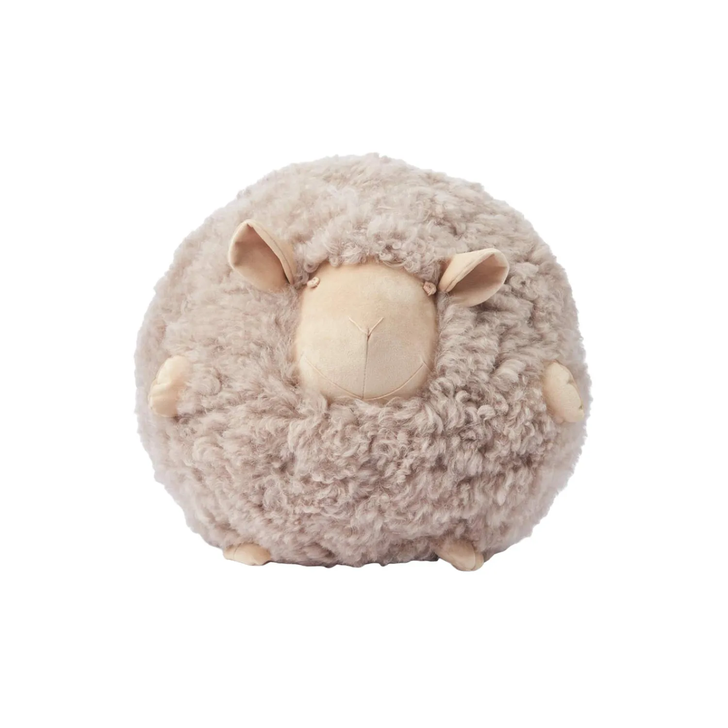 NATURES Collection Pyntepuder & Hynder-Cute Sheep rund pude Ø 26 cm,