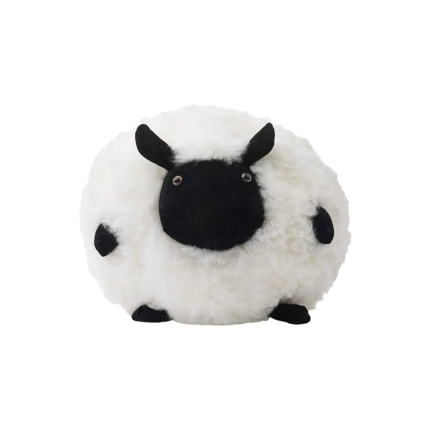 NATURES Collection Pyntepuder & Hynder * Cute Sheep rund pude Ø 26 cm,