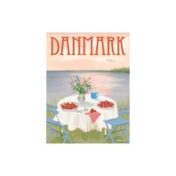 ViSSEVASSE Plakater & Rammer-DANMARK Jordbær plakat
