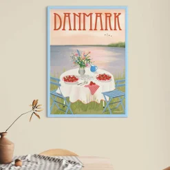 ViSSEVASSE Plakater & Rammer-DANMARK Jordbær plakat