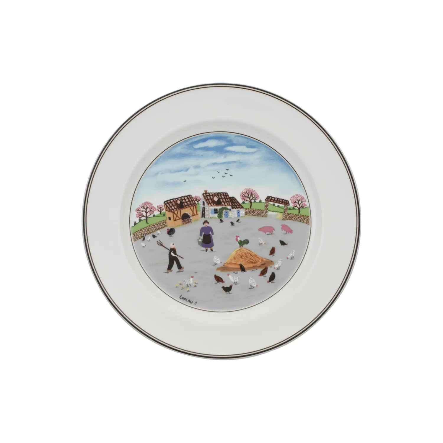 Villeroy & Boch Tallerkener-Design Naif tallerken Ø 27 cm, poultry farm