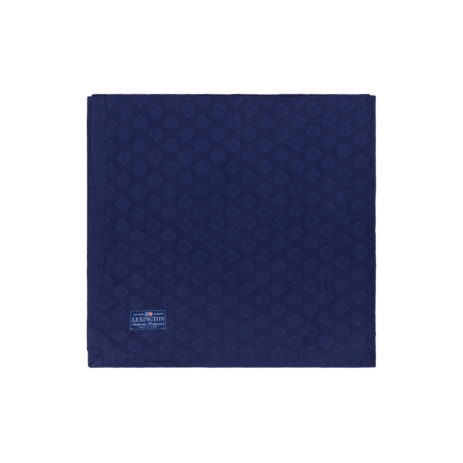 Lexington Sengetæpper-Diamond Jacquard Bedspread, dark blue