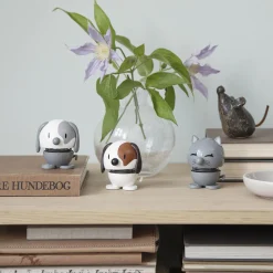 Hoptimist Figurer & Glaskunst-Dog, white