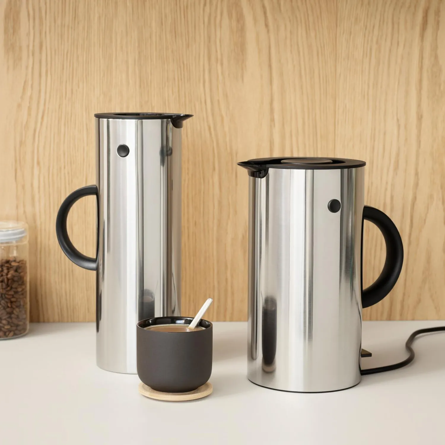 Stelton Kaffe- & Teudstyr * EM77 termokande 1 L, steel