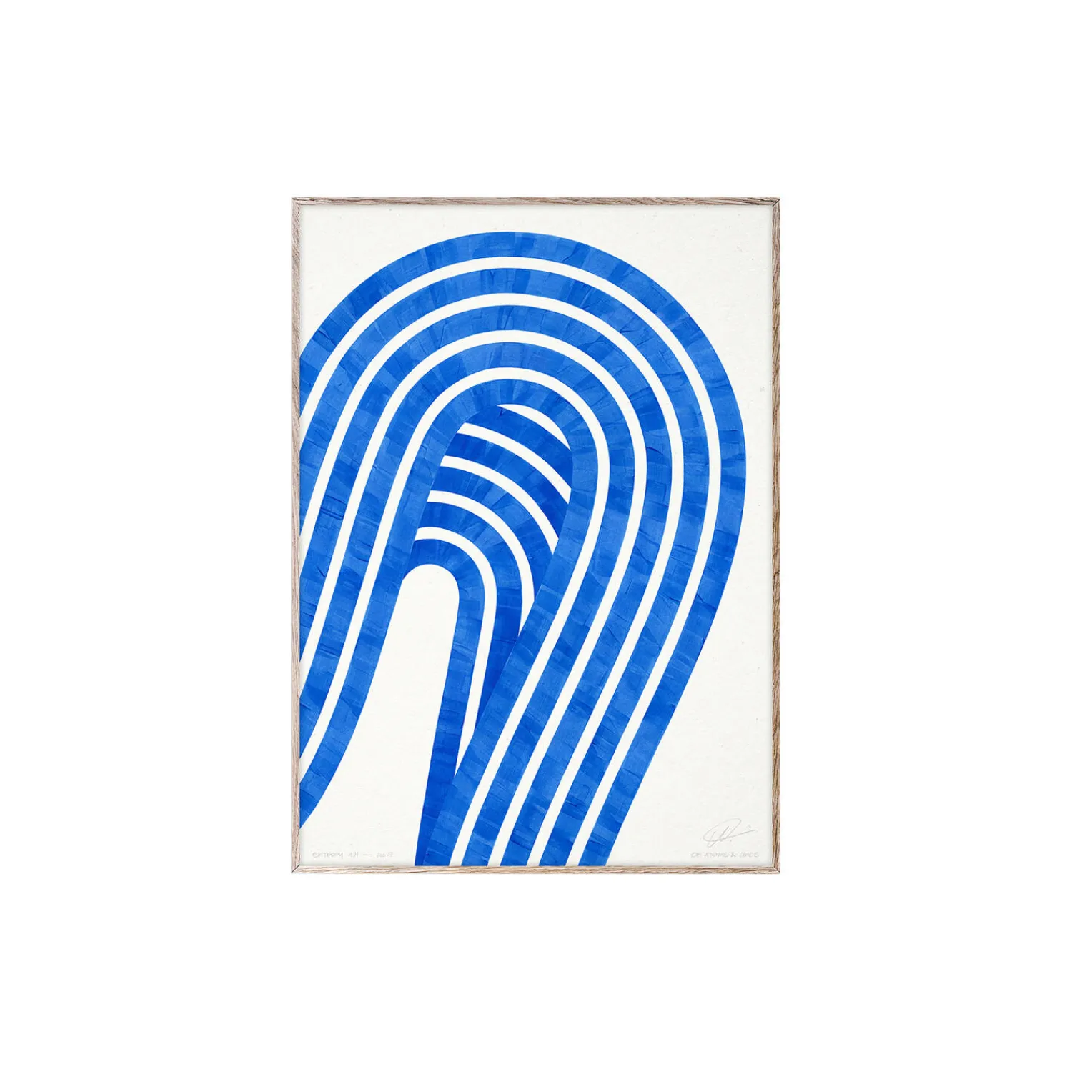 Paper Collective Plakater & Rammer * Entropy Blue 01 poster