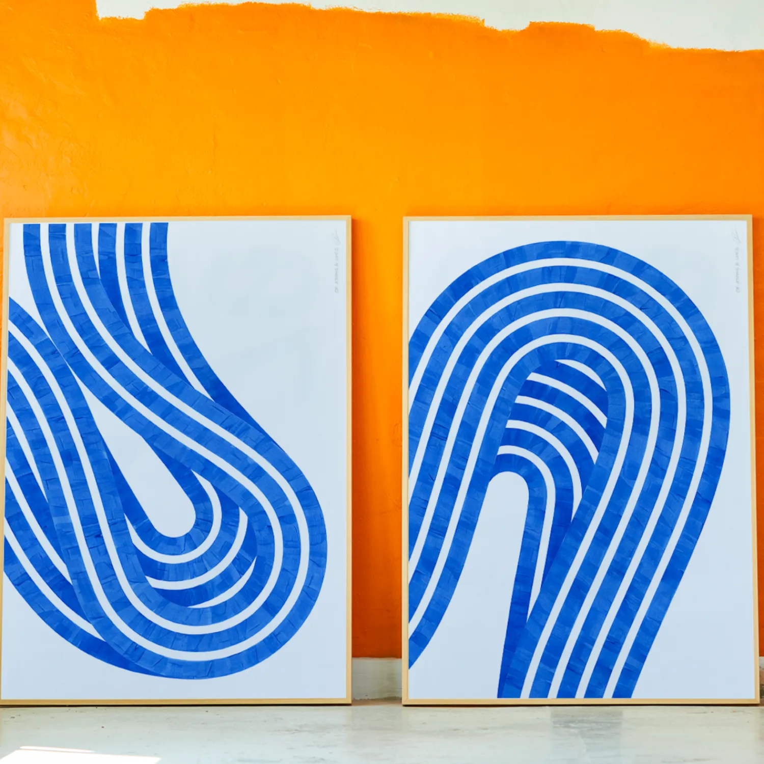 Paper Collective Plakater & Rammer * Entropy Blue 01 poster