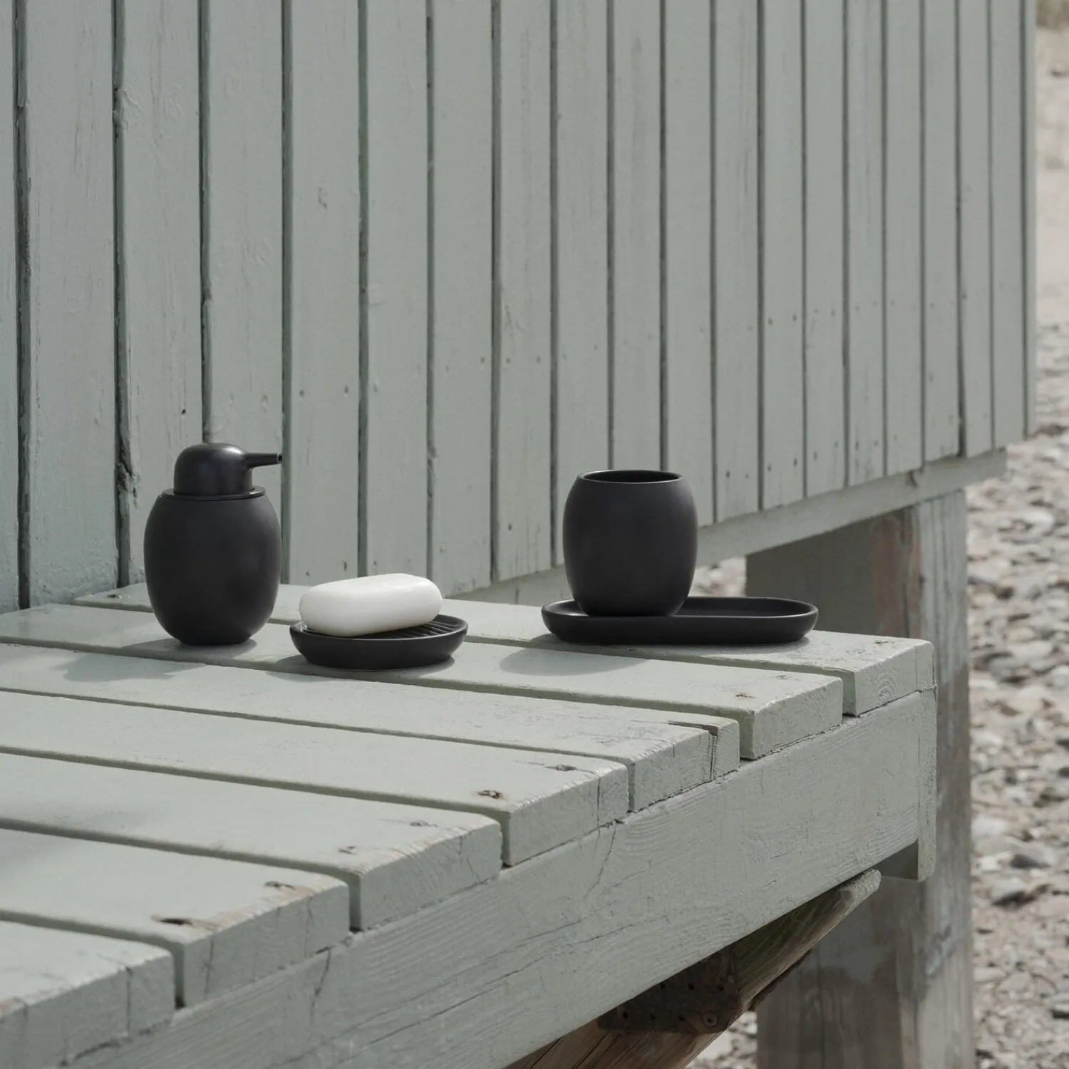 Stelton Badeværelsesudstyr * Fjord sæbeskål, black