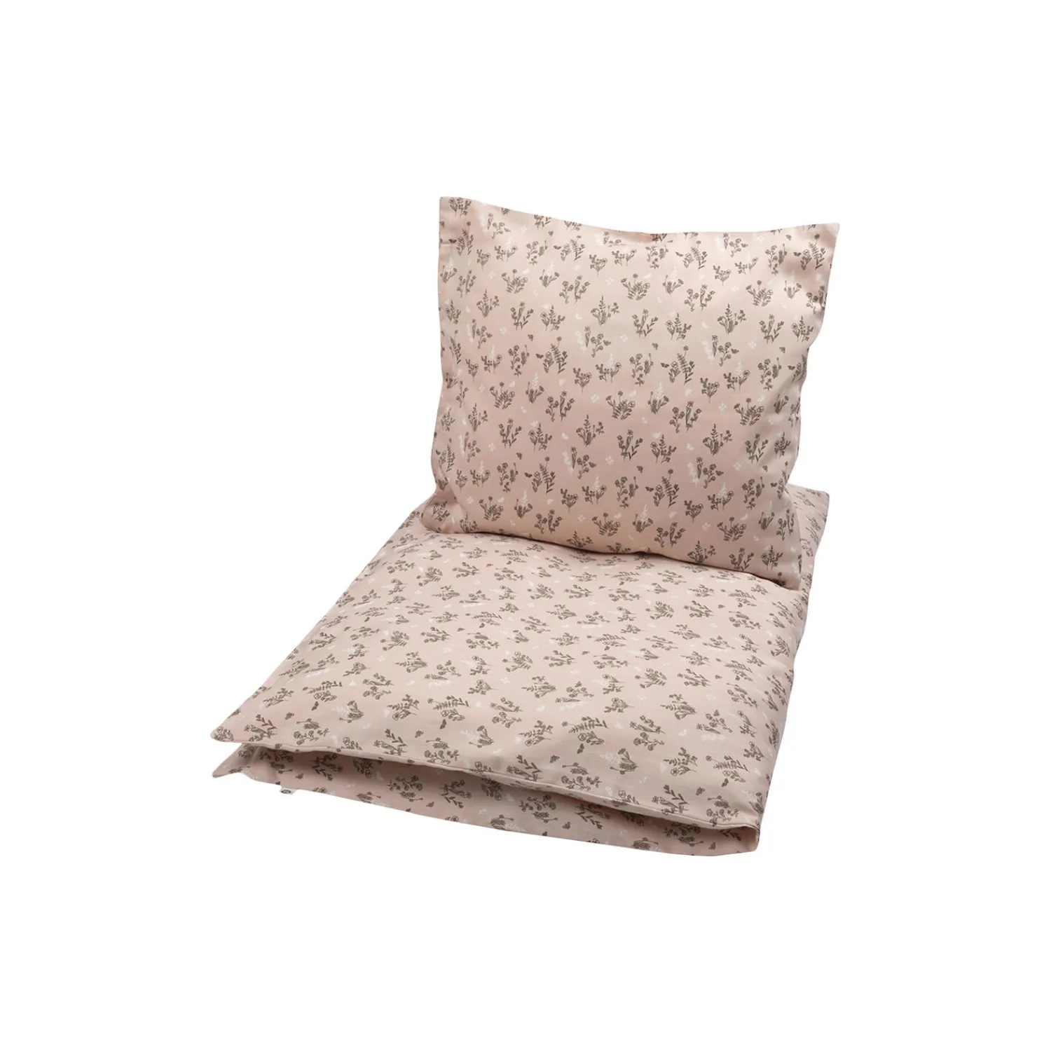 Børn Müsli by Green Cotton Soveudstyr|Sengetøj-FLORA junior sengetøj, nightingale/balsam cream/walnut