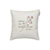 Lexington Pyntepuder & Hynder * Flowers Bloom Linen/Cotton Cushion Cover, white/eucalyptus/pink