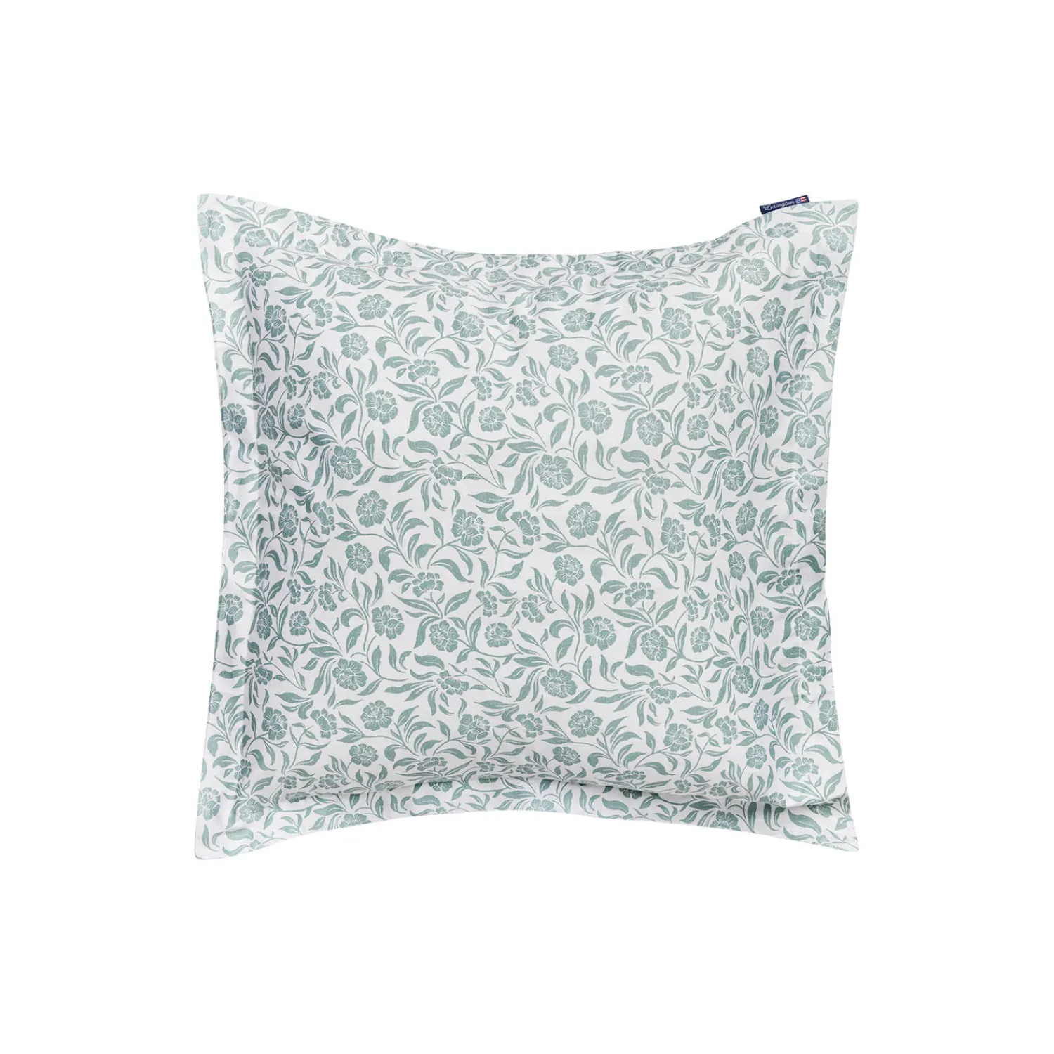Lexington Sengetøj * Flowers Cotton Sateen Pillowcase, white/eucalyptus