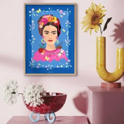 ViSSEVASSE Plakater & Rammer-Frida Kahlo støtteplakat